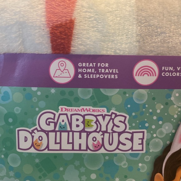 Gabby’s Dollhouse Kids Plush Blanket, Twin/Full Size, DreamWorks, 62”x90”. - Picture 8 of 12
